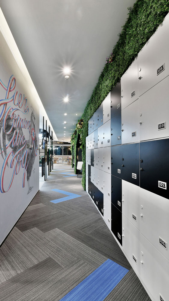 聯(lián)合辦公大樓過道裝修設計效果圖