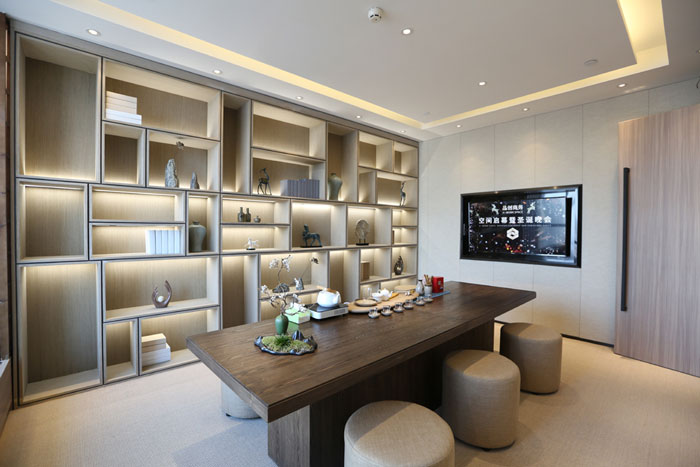 聯(lián)合辦公大樓交流區(qū)裝修設計效果圖