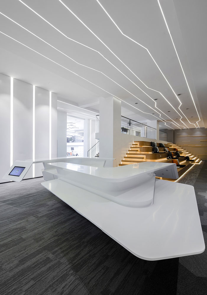 智慧辦公室前廳裝修設計效果圖