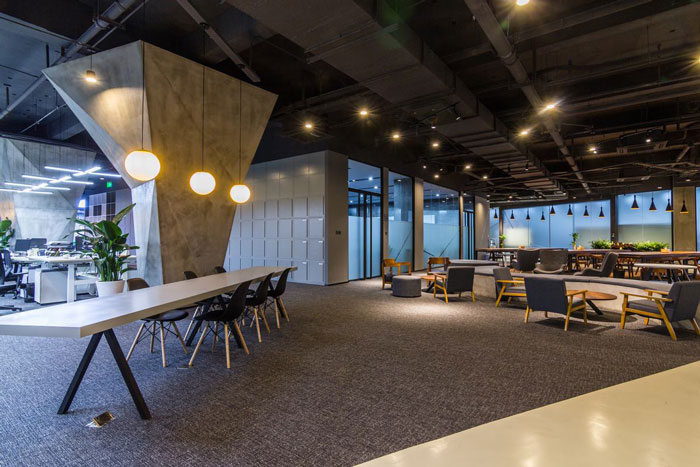 基地辦公室交流區裝修設計效果圖