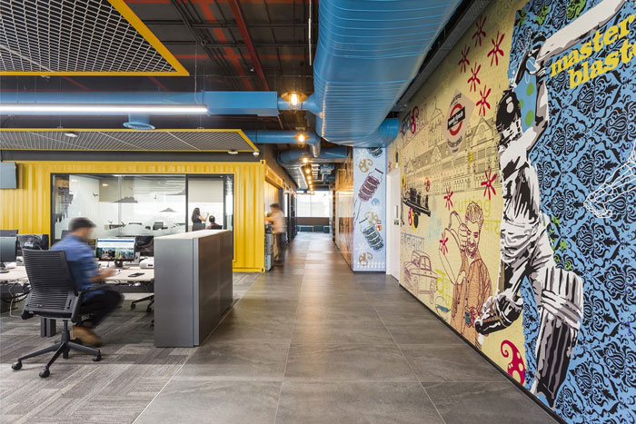 旅游公司辦公室辦公區裝修設計效果圖