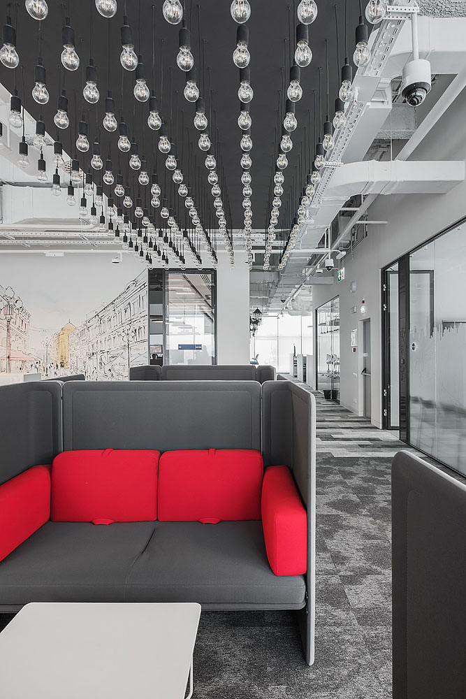 通信公司辦公室休息區裝修設計效果圖