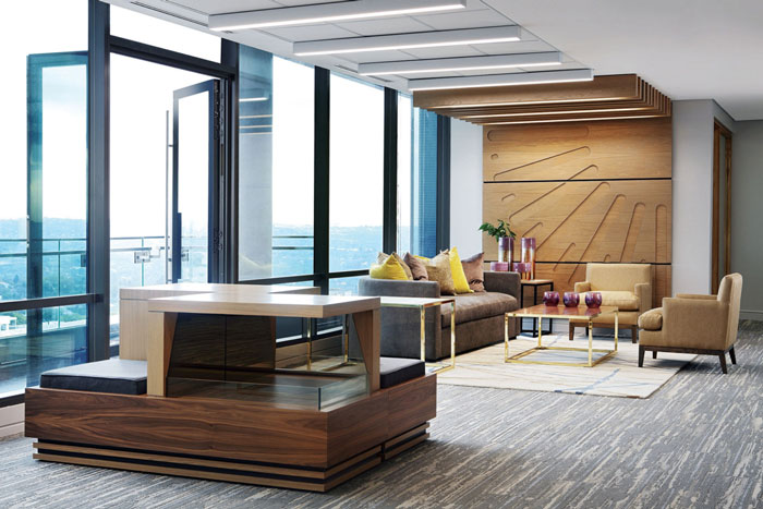 律師事務所辦公室接待區裝修設計效果圖