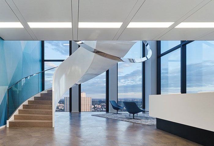 咨詢公司辦公室前臺裝修設計效果圖