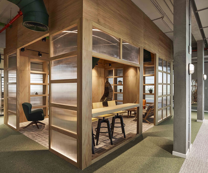 管道公司辦公室交流區裝修設計效果圖