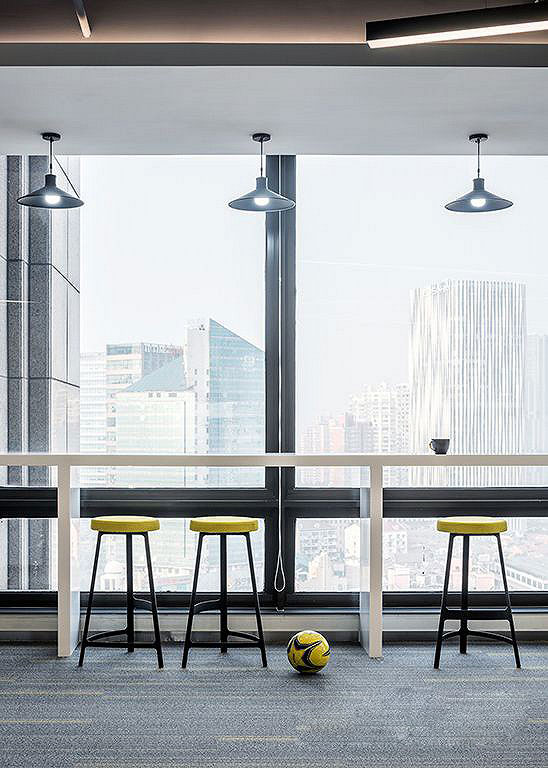 園區辦公室吧臺裝修設計效果圖