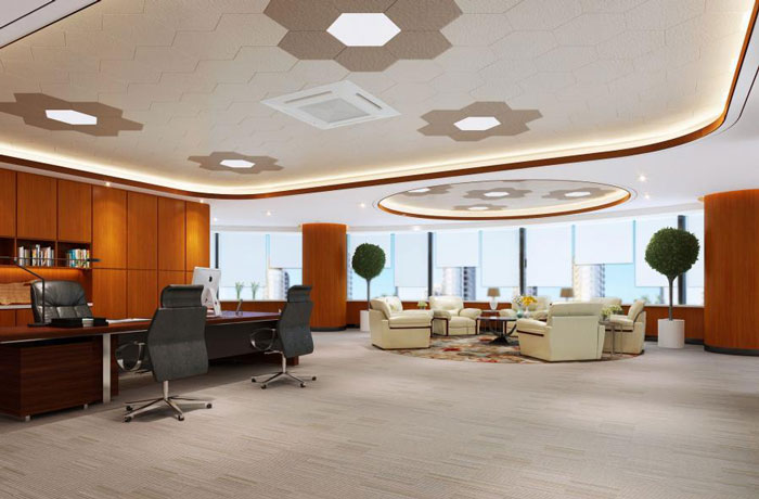 蜂巢總經理辦公室裝修設計效果圖