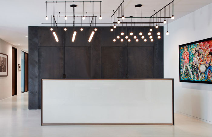 家族辦公室前臺裝修設計效果圖