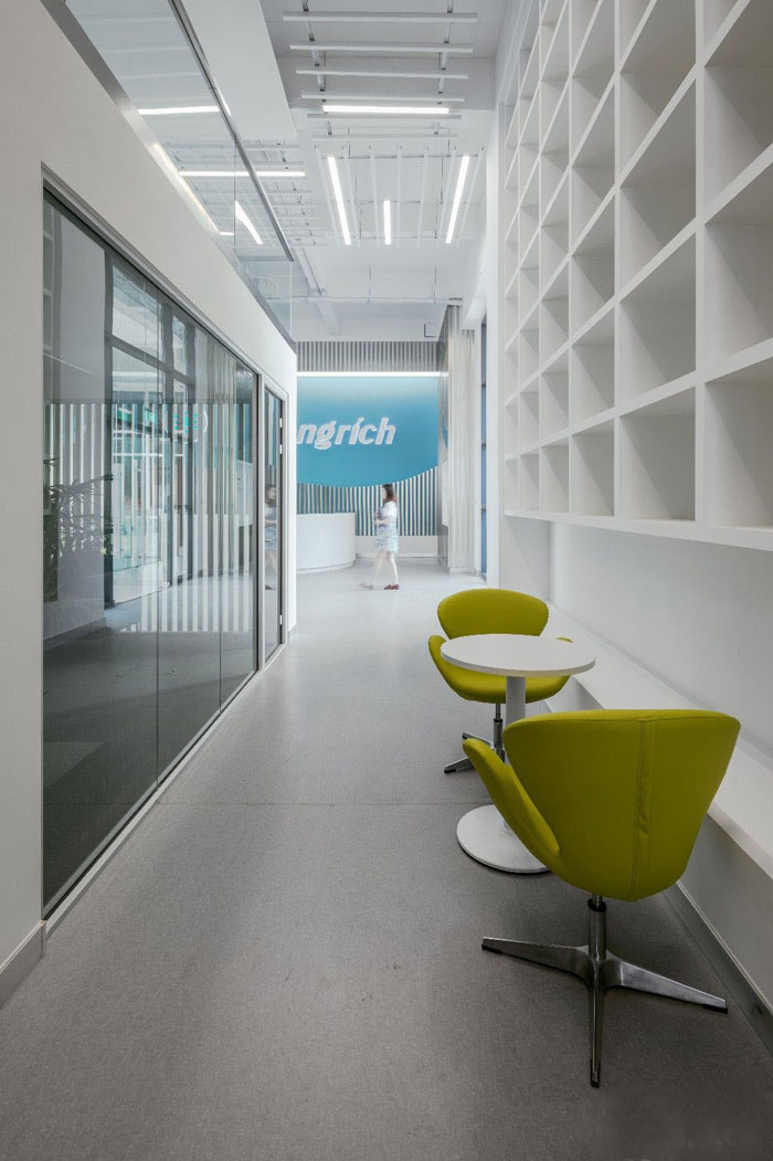 生物公司辦公室接待區裝修設計效果圖