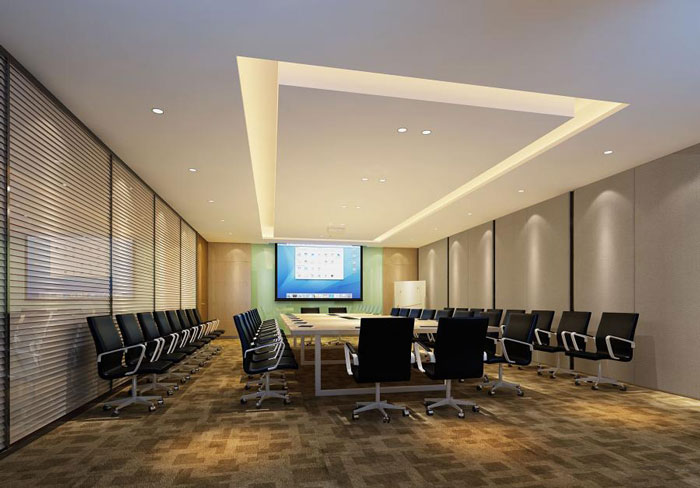 杭州倉前辦公室會議室裝修設計效果圖