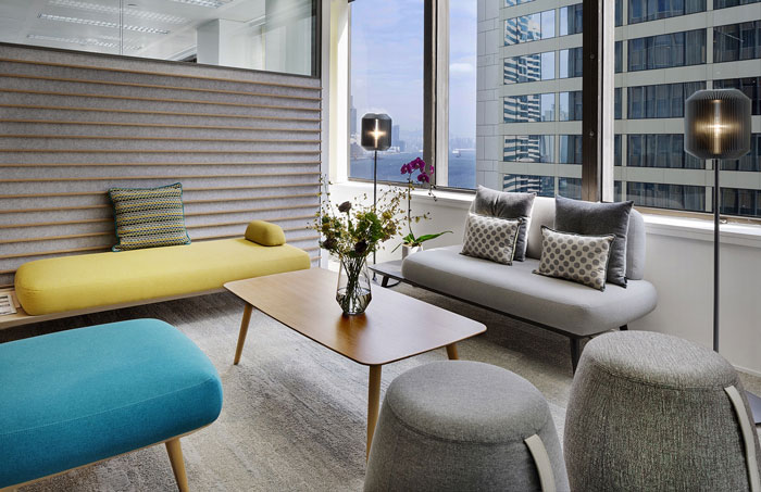 金融理財公司辦公室休息區裝修設計效果圖