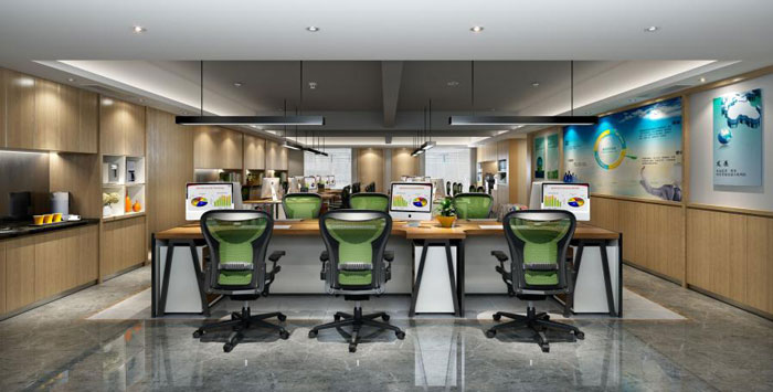 辦公室辦公區簡單裝修設計效果圖