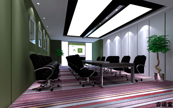 戶外用品公司辦公室會議室裝修設計效果圖