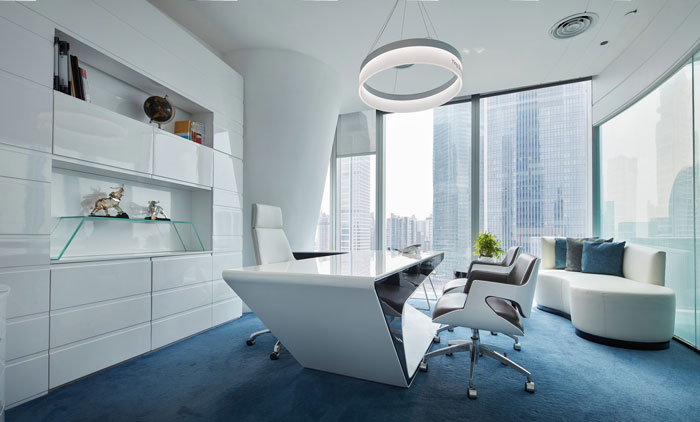 企業總經理辦公室裝修設計效果圖