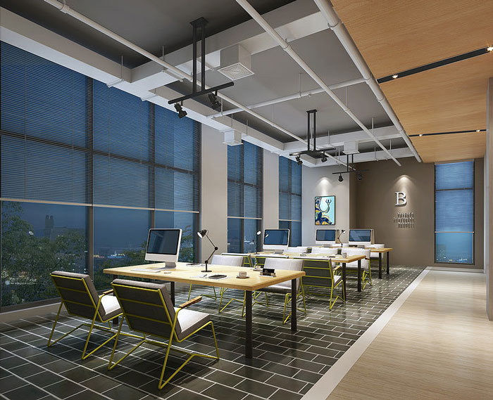 特色辦公室辦公區(qū)裝修設(shè)計效果圖