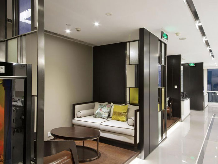 杭州九堡辦公室接待區裝修設計效果圖