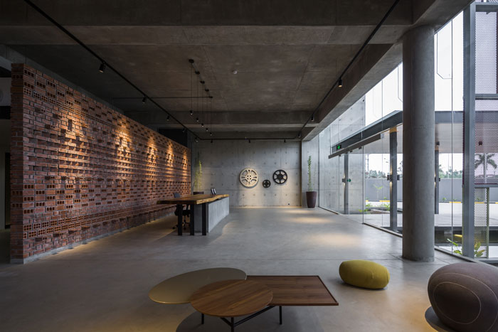 工廠辦公室接待區裝修設計效果圖