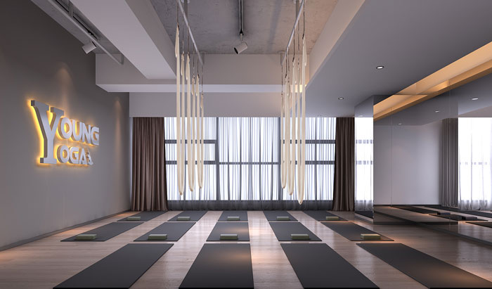 瑜伽館瑜伽區裝修設計效果圖
