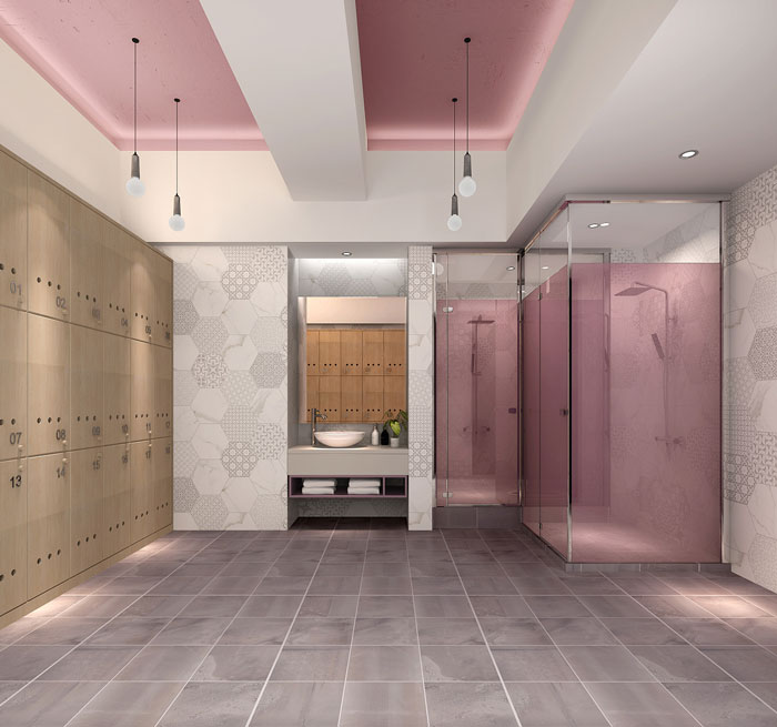 瑜伽館更衣間裝修設計效果圖