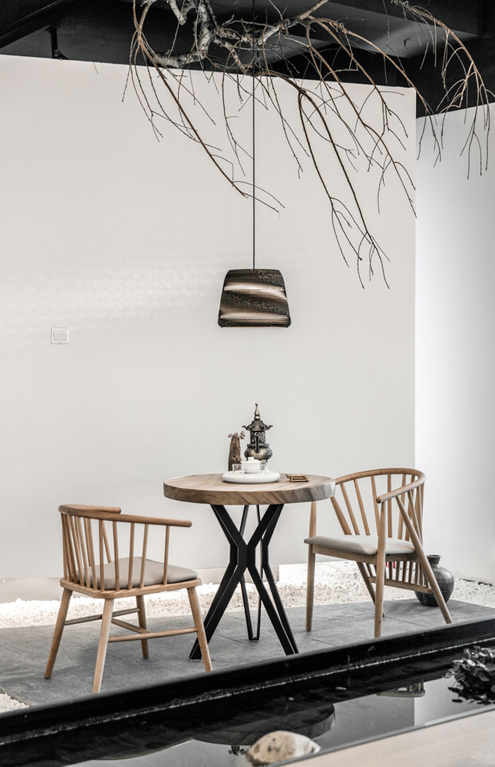 禪意辦公會所洽談區(qū)裝修效果圖