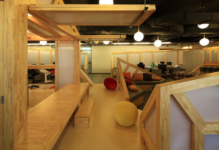 家具廠辦公室過道裝修設計方案效果圖