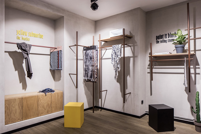 時裝公司辦公室展示區裝修設計效果圖