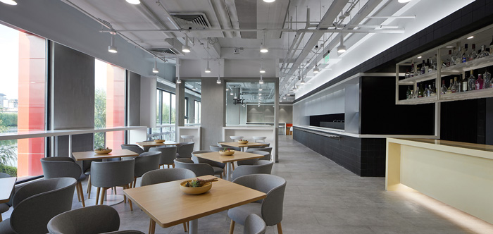 科技辦公樓休息區裝修設計效果圖