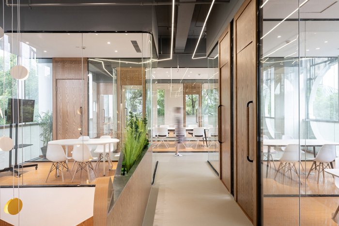 編程培訓(xùn)機構(gòu)過道裝修設(shè)計效果圖