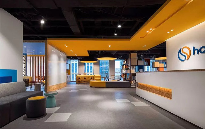 保險代理公司接待區裝修設計效果圖