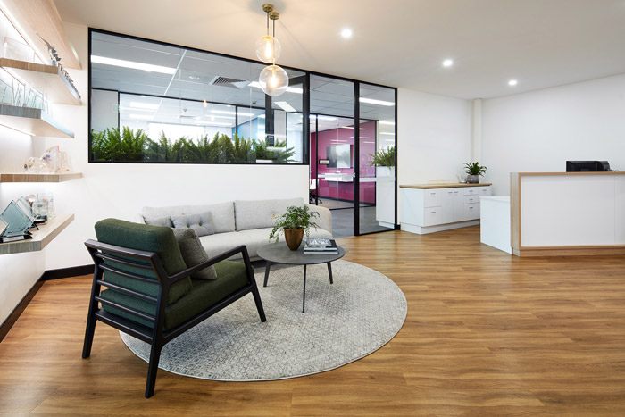 網絡科技公司前臺裝修設計效果圖