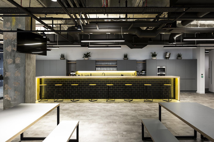 金融科技公司辦公室吧臺設計方案