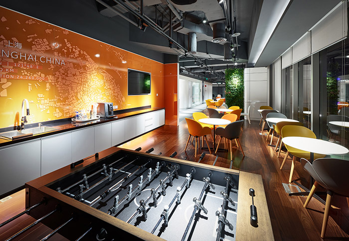 科技園區辦公樓茶水間裝修設計效果圖