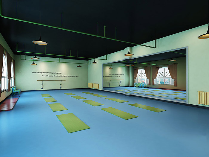 舞蹈培訓(xùn)機構(gòu)教室裝修設(shè)計效果圖