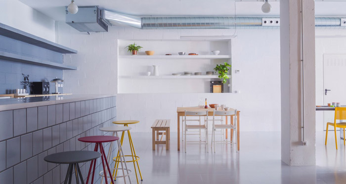 開放式辦公空間休息區裝修效果圖