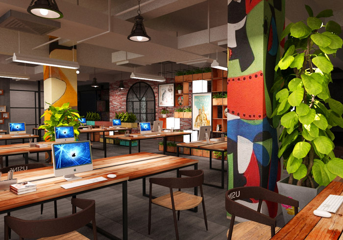 服裝公司辦公區裝修設計效果圖