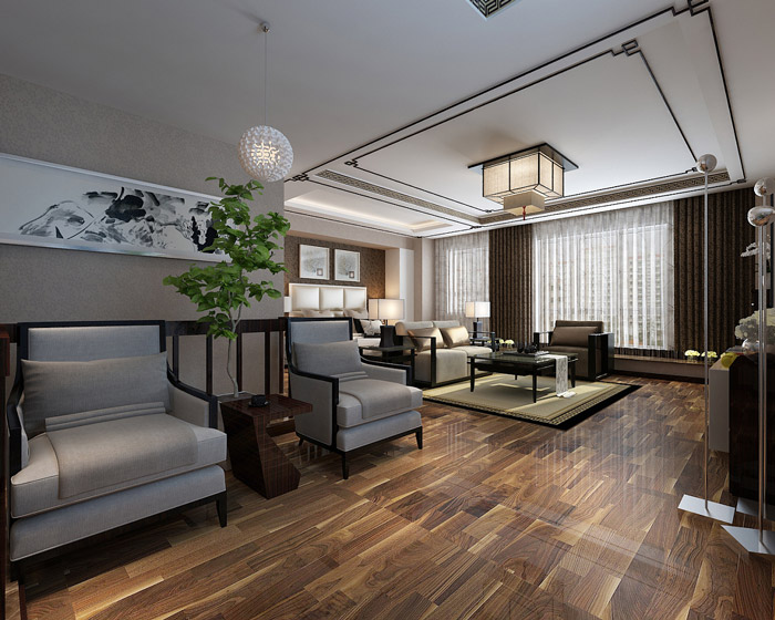 私人辦公室二樓洽談區(qū)裝修設(shè)計效果圖