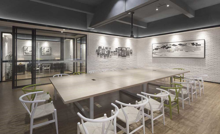 工廠辦公室會議室設計裝修效果圖