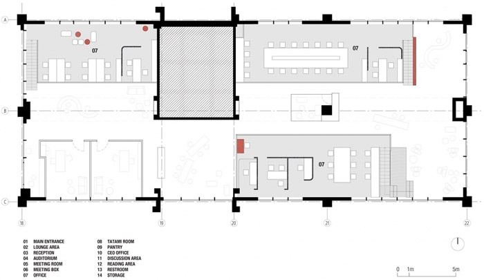 創意園區辦公室夾層平面圖