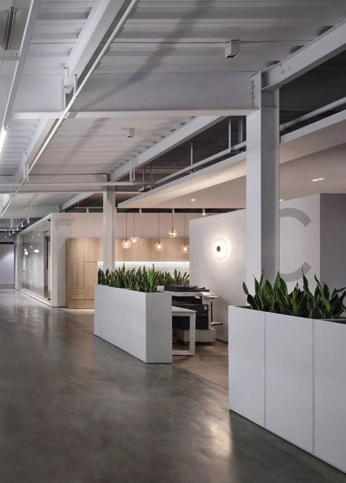 1300㎡辦公室辦公區裝修設計效果圖