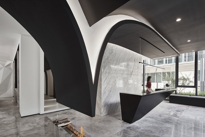 獨(dú)棟別墅寫字樓大廳裝修設(shè)計效果圖