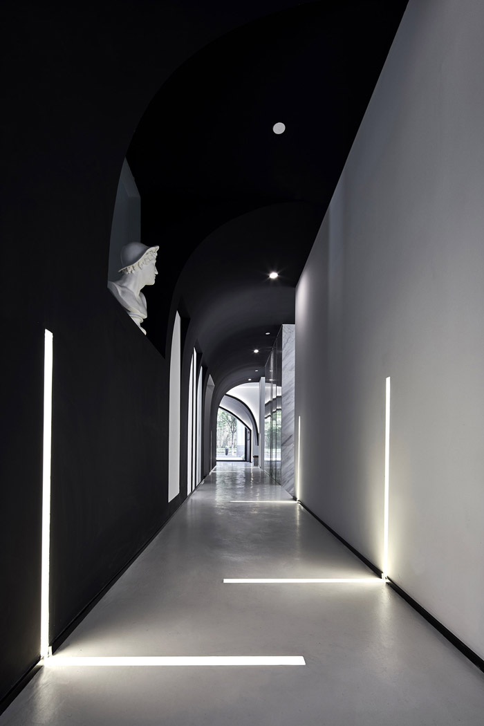 獨(dú)棟別墅寫字樓過道裝修設(shè)計效果圖