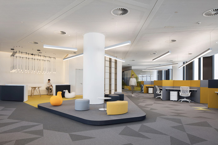 集團辦公室接待區設計效果圖