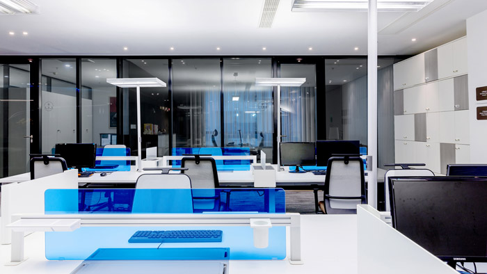 創意辦公室辦公區裝修設計效果圖