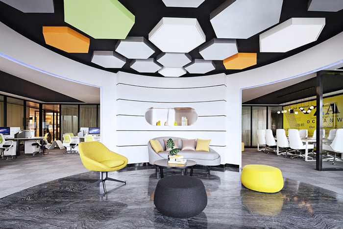 科技公司寫字樓接待區(qū)裝修設計效果圖