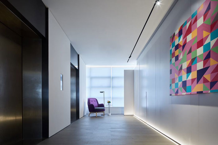 企業(yè)辦公室電梯間設(shè)計(jì)裝修效果圖