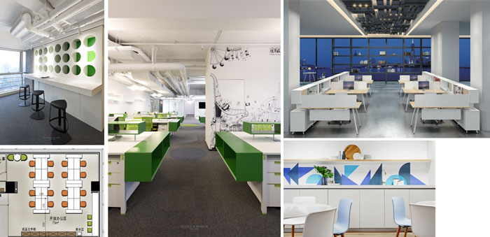 杭州星耀城辦公室辦公區示意圖