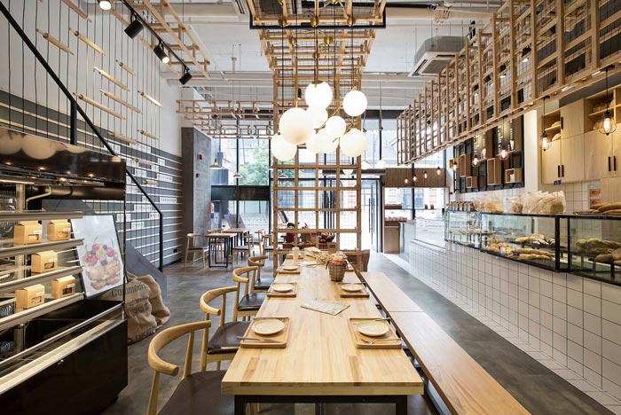 烘焙餐廳進門區裝修設計效果圖