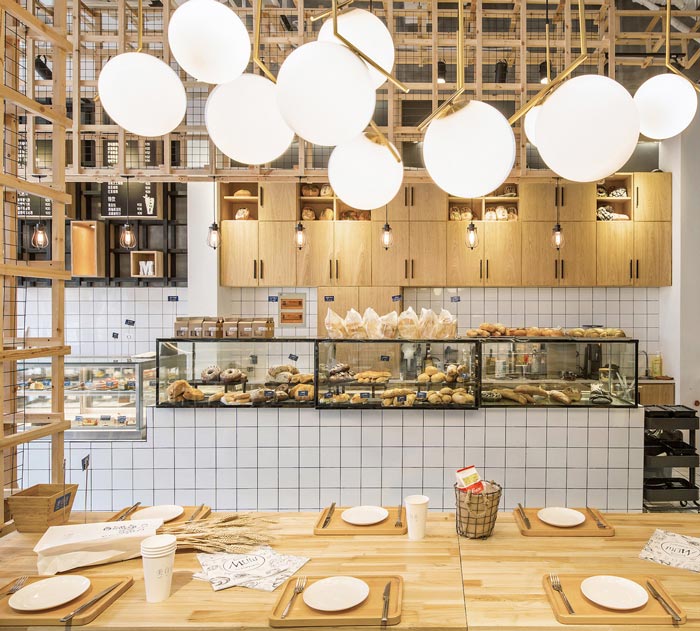 烘焙餐廳烘焙區裝修設計效果圖