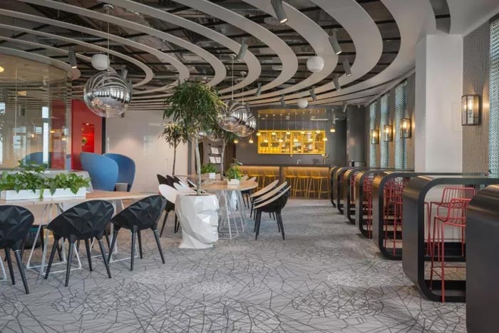 創意辦公空間休息區裝修設計效果圖