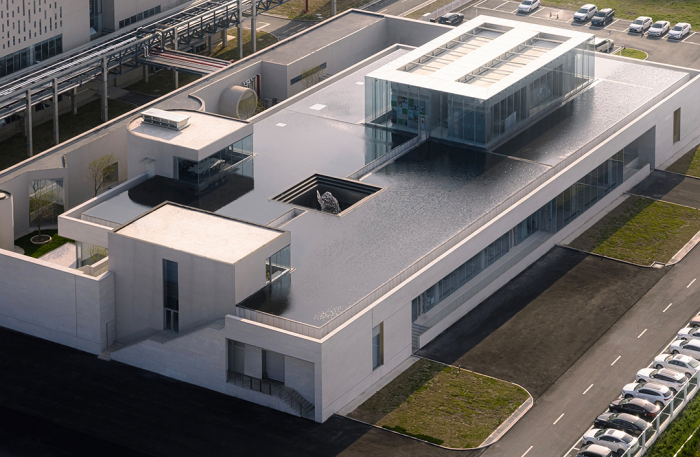 新能源材料行業工廠總部裝修設計【2000平方米】